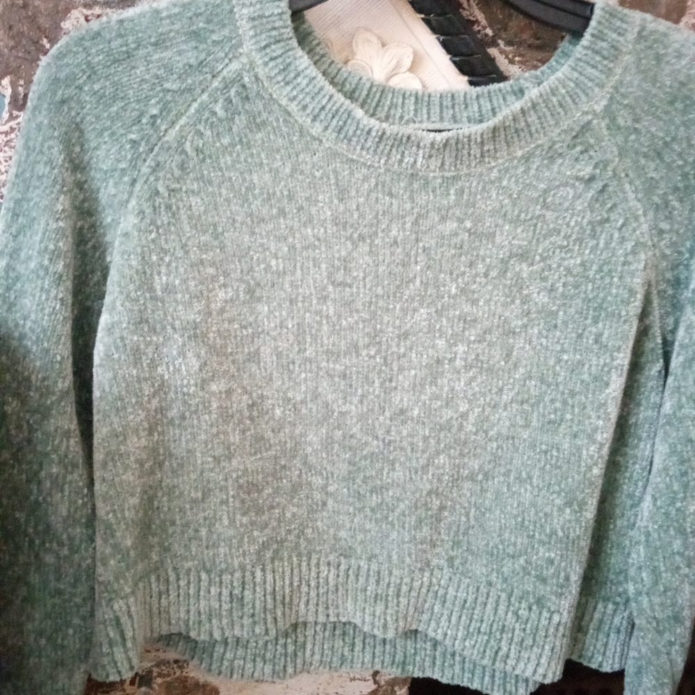 Seafoam cropped sweater by Forever 21 - Picture 4 of 5